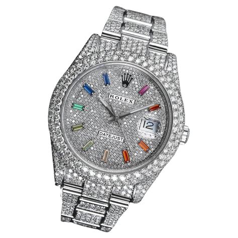 rolex datejust ii iced out|iced out Rolex Datejust 41mm.